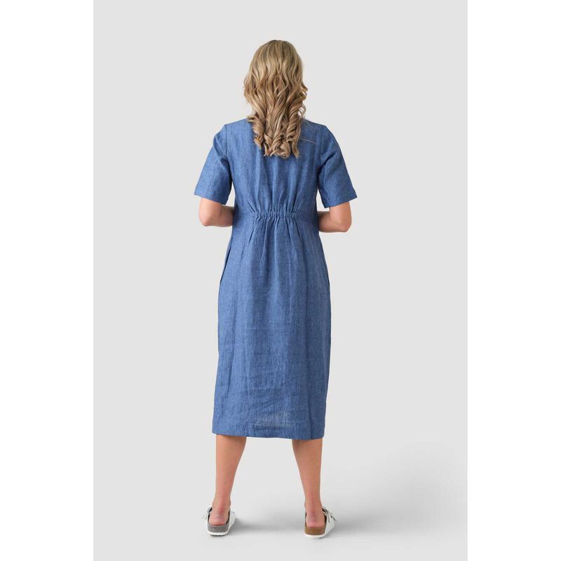 B Essentials Linen Midi Dress image number 1